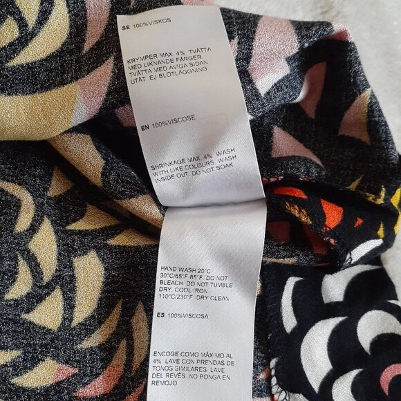 Marimekko Women's Size 34 (XS) Multicolor Retro Print Sleeveless Gita Tunic Top - Picture 8 of 16